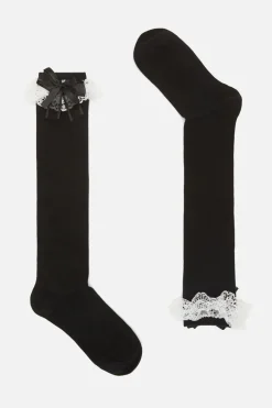 Frill U0026 Bow Knee Socks
