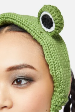 Frog Knitted Headband