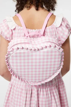 Gingham Heart Backpack