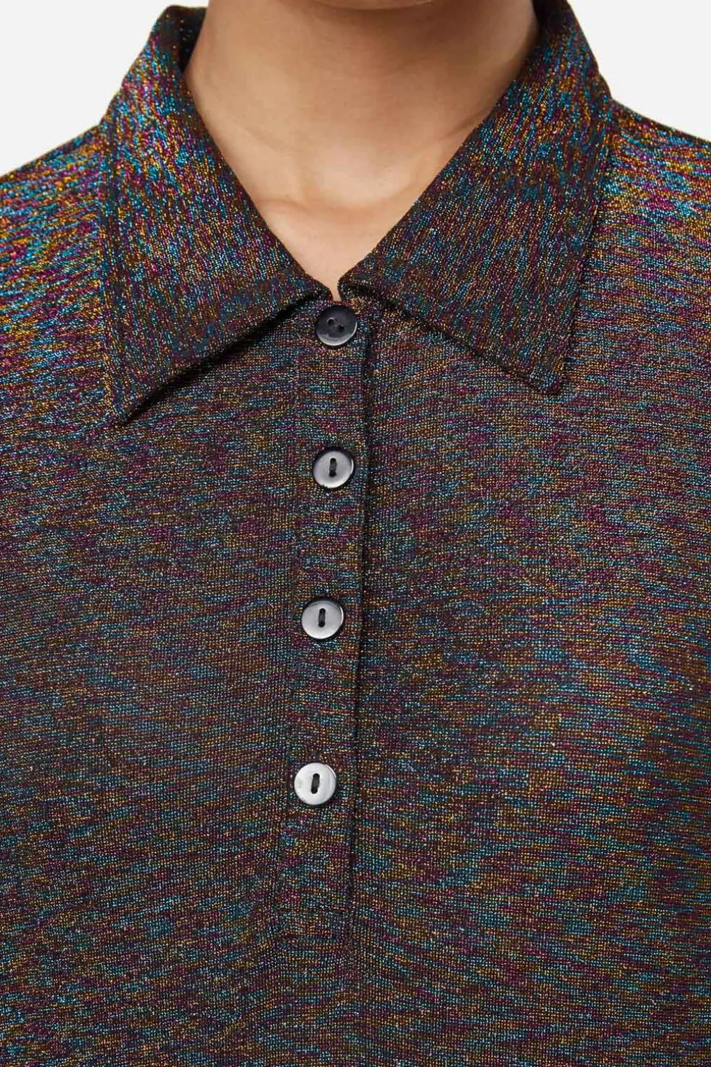 Glitter Mesh Midi Dress