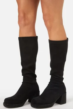 Glitter Sole Knee Boot