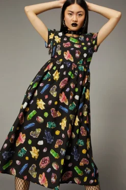 Glorious Geodes Goth Dress