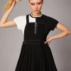 Goth Pleated Twill Pinny