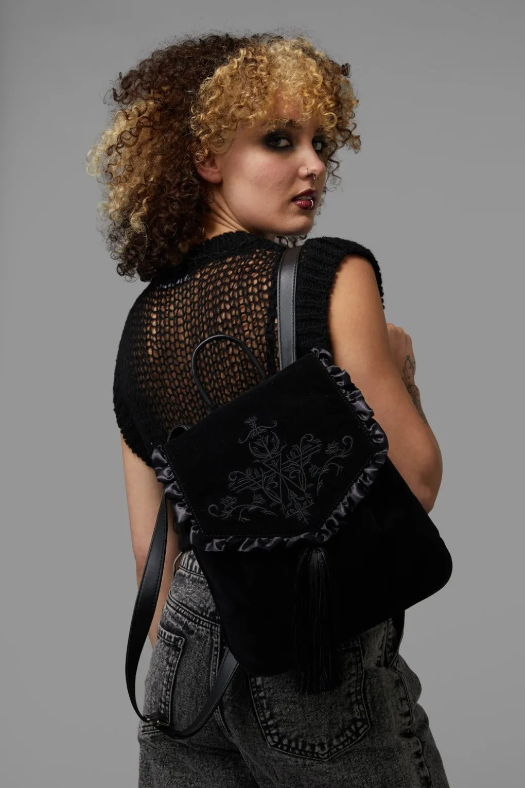 Gothic Velvet Backpack