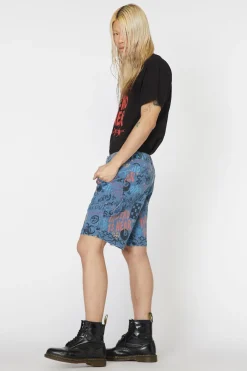 Graffiti Denim Unisex Short
