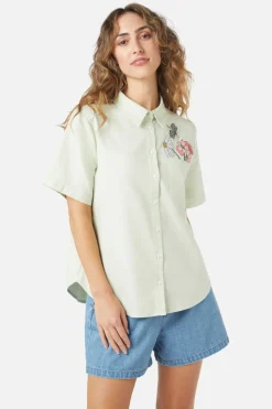 Green Garden Emb Shirt