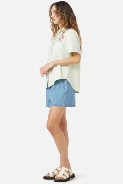 Green Garden Emb Shirt