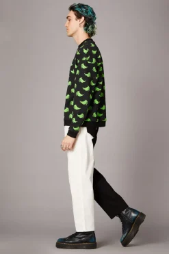 Green Ghost Goth Sweater