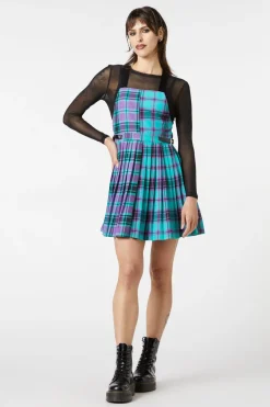 Grinning Tartan Pinafore