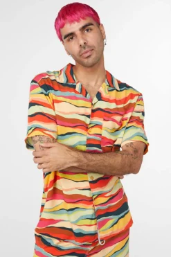 Grounded Satin Ss Shirt