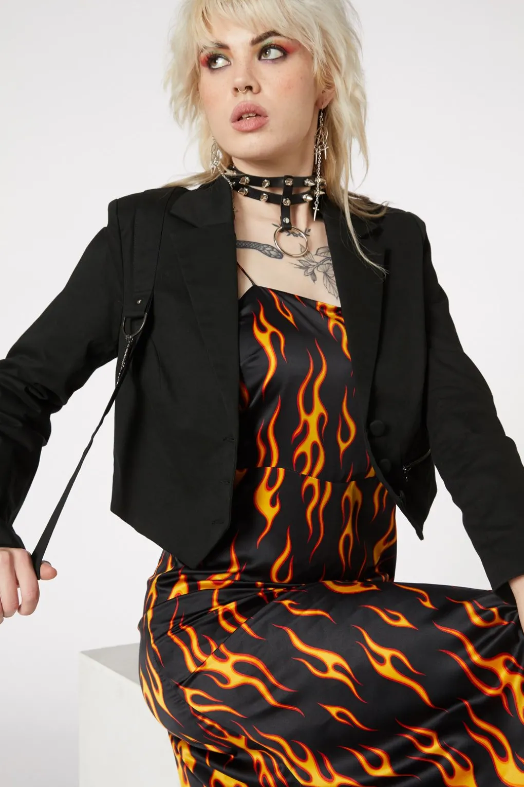 Grunge Cropped Blazer