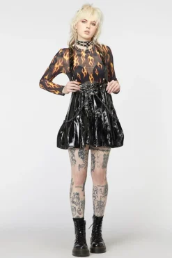 Grunge Pleated Pinny