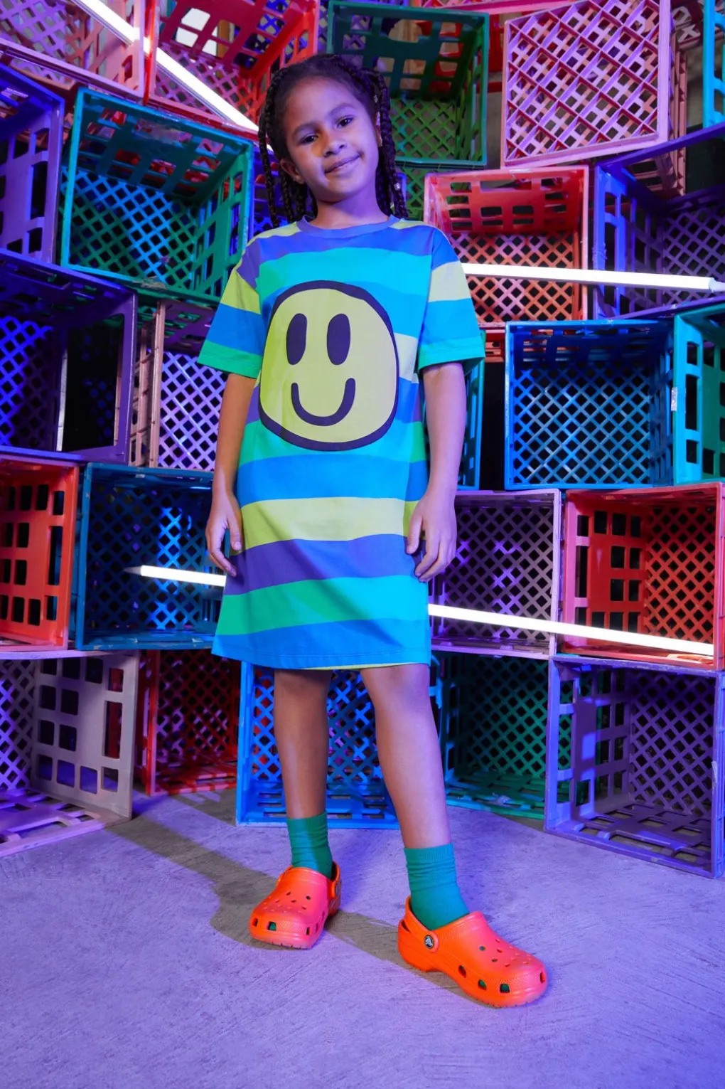 Happy Face Kids Stripe Ts Dre
