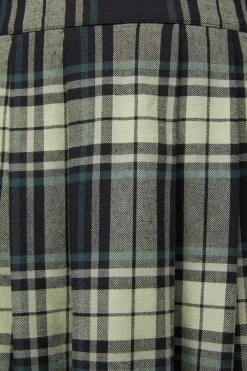 Haunted Bloom Tartan Skirt