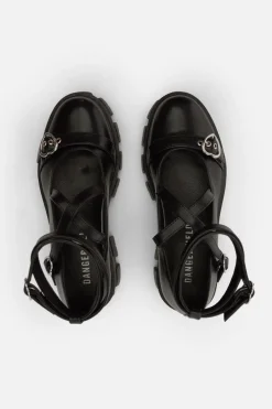 Heart Buckle Strappy Shoe