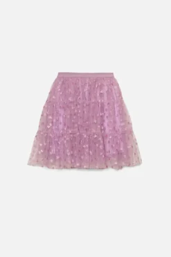 Heart Kids Mesh Skirt