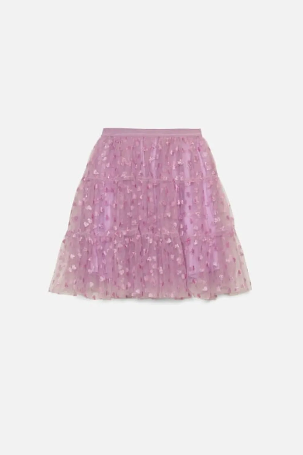 Heart Kids Mesh Skirt