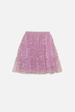 Heart Kids Mesh Skirt
