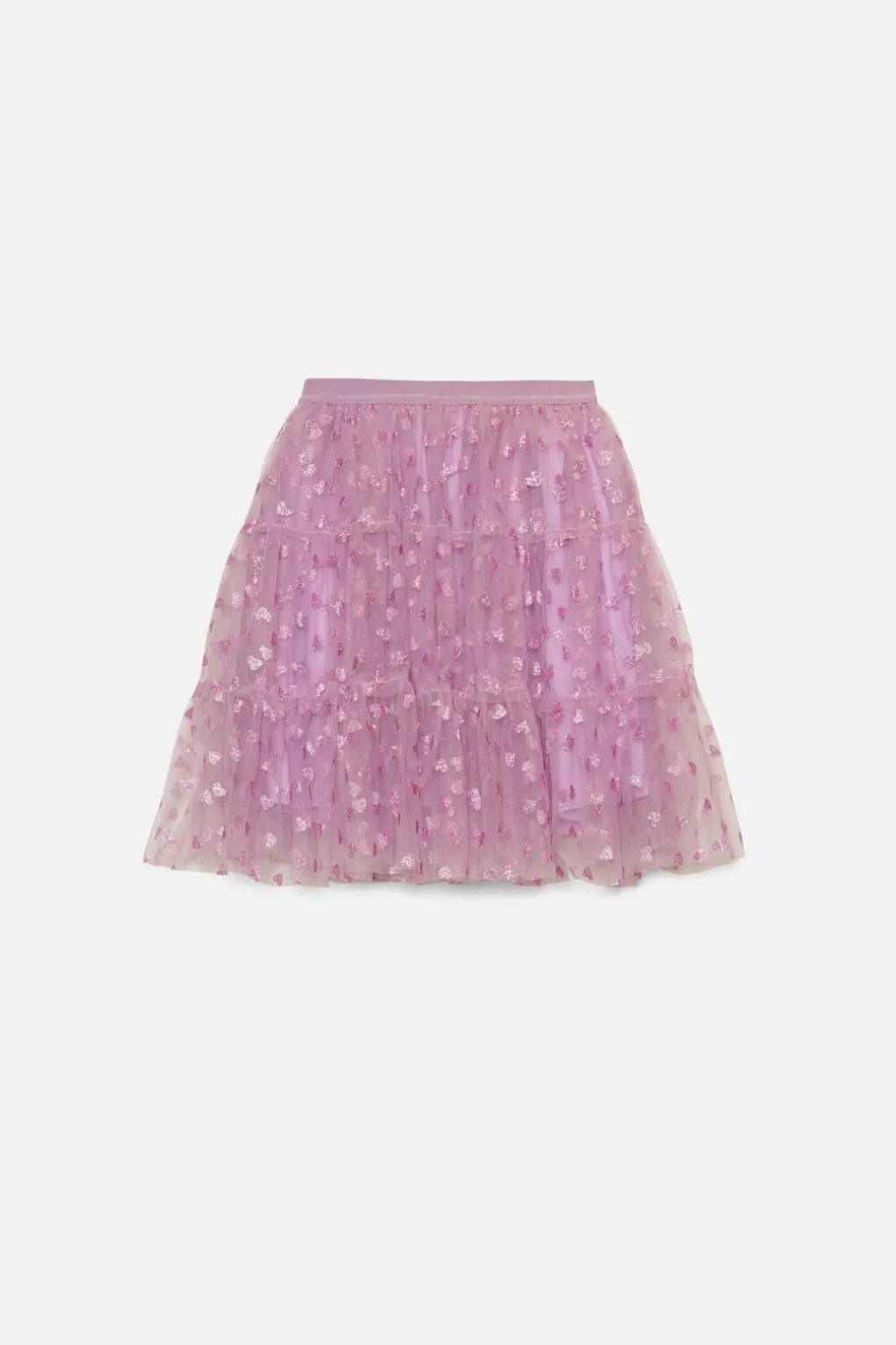 Heart Kids Mesh Skirt