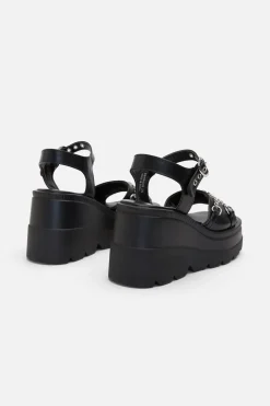 Heart Trim Platform Sandal