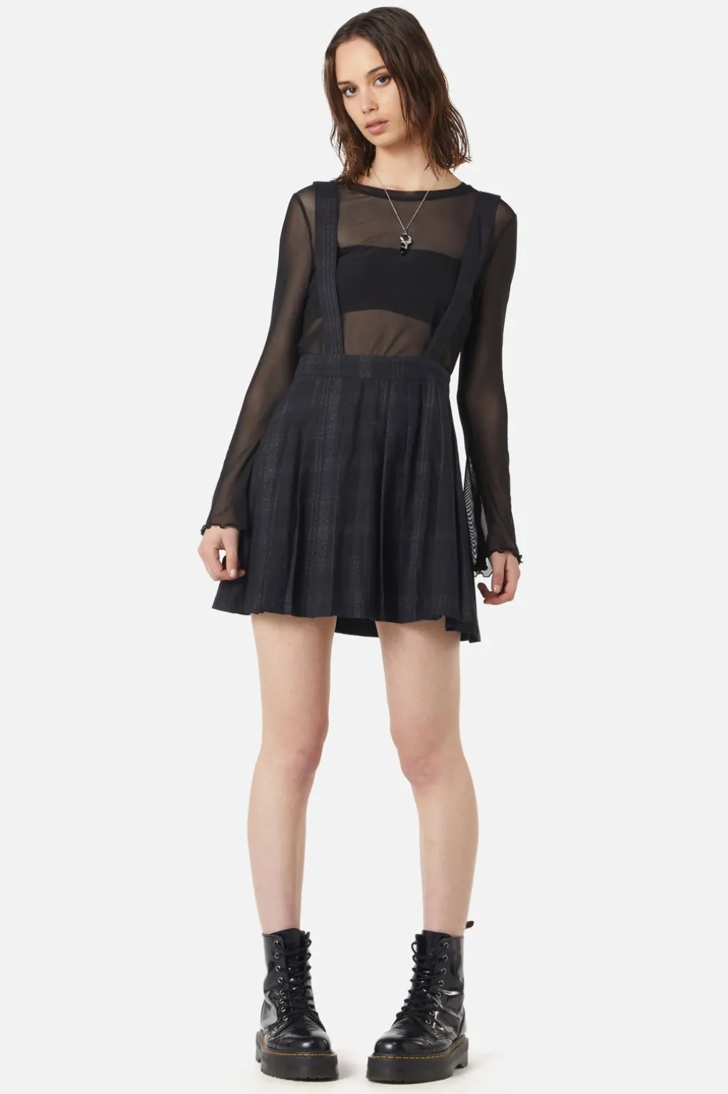 High Society Pleated Tartan Skirt