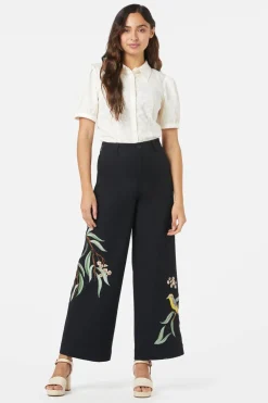 Honey Eater Embroidered Pant