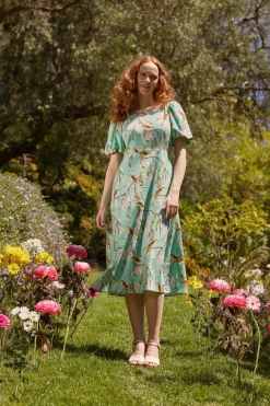 Honey Eater Midi Dress