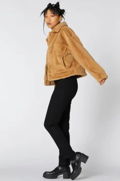 Hot Rod Girls Faux Fur Jacket