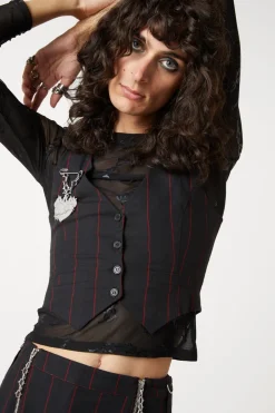 Impossible Things Pin Stripe Vest