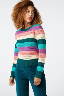 Indie Stripe Knit Sweater
