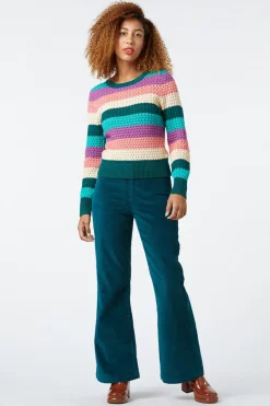 Indie Stripe Knit Sweater