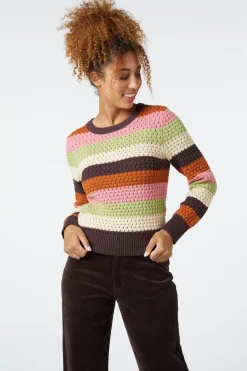 Indie Stripe Knit Sweater
