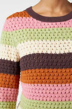 Indie Stripe Knit Sweater