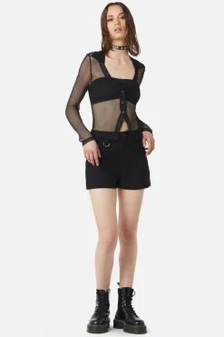 Industrial Hybrid Mesh Blouse