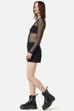 Industrial Hybrid Mesh Blouse