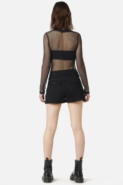 Industrial Hybrid Mesh Blouse