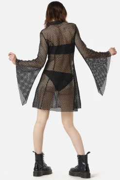 Industrial Hybrid Mesh Dress
