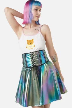 Infrared Zipper Underbust Pu Corset