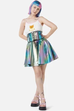 Infrared Zipper Underbust Pu Corset