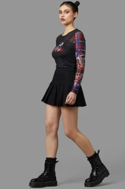 Jaywalker Pleated Miniskirt