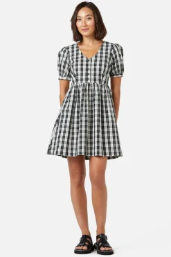 Juno Check Smock Dress
