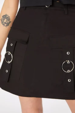 Kira Cargo Twill Mini Skirt