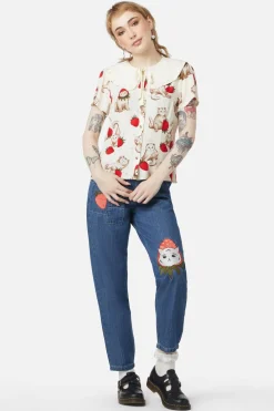 Kitty Kisses Collar Blouse