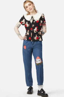 Kitty Kisses Collar Blouse