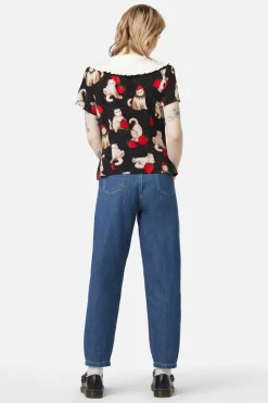 Kitty Kisses Collar Blouse