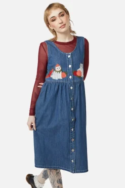 Kitty U0026 Strawbs Denim Pinafore