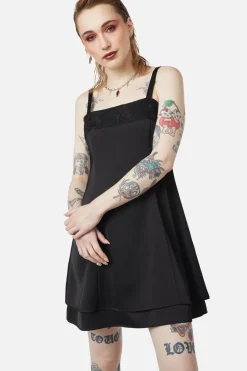 Lace Mini Satin Dress