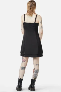 Lace Mini Satin Dress