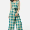 Laura Check Jumpsuit