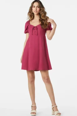 Leah Lace Up Dress